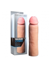 Телесная фаллическая насадка на пенис Magnum Xtender - 23 см. - Blush Novelties - в Белгороде купить с доставкой