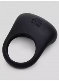 Черное эрекционное виброкольцо Sensation Rechargeable Vibrating Love Ring - Fifty Shades of Grey - в Белгороде купить с доставкой