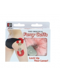 Металлические наручники с розовой меховой опушкой METAL HANDCUFF WITH PLUSH PINK - Dream Toys - купить с доставкой в Белгороде