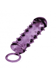 Закрытая фиолетовая насадка с пупырышками SAMURAI PENIS SLEEVE PURPLE - 14,5 см. - NMC - в Белгороде купить с доставкой