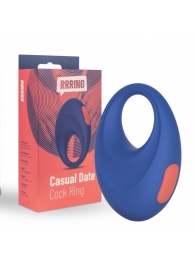 Синее эрекционное кольцо RRRING Casual Date Cock Ring - FeelzToys - в Белгороде купить с доставкой