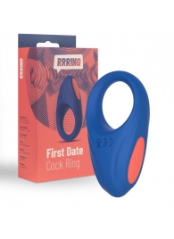 Синее эрекционное кольцо RRRING First Date Cock Ring - FeelzToys - в Белгороде купить с доставкой