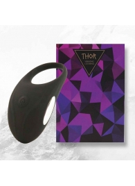 Черное эрекционное виброкольцо Thor Cockring - FeelzToys - в Белгороде купить с доставкой