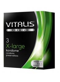 Презервативы увеличенного размера VITALIS PREMIUM x-large - 3 шт. - Vitalis - купить с доставкой в Белгороде