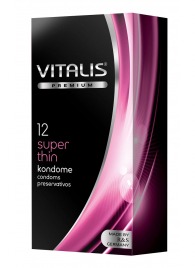 Ультратонкие презервативы VITALIS PREMIUM super thin - 12 шт. - Vitalis - купить с доставкой в Белгороде