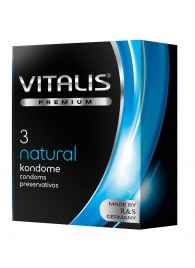 Классические презервативы VITALIS PREMIUM natural - 3 шт. - Vitalis - купить с доставкой в Белгороде