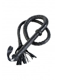 Длинный кожаный кнут с хлопушками на конце - ToyFa - купить с доставкой в Белгороде