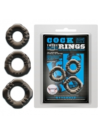 Набор из 3 эластичных дымчатых эрекционных колец - Baile - в Белгороде купить с доставкой