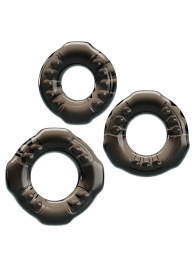 Набор из 3 эластичных дымчатых эрекционных колец - Baile - в Белгороде купить с доставкой