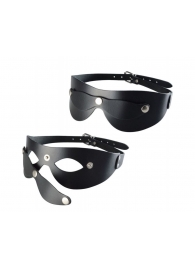 Черная кожаная маска  Новичок - Sitabella - купить с доставкой в Белгороде