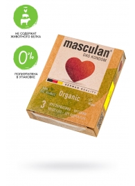 Экологически чистые презервативы Masculan Organic - 3 шт. - Masculan - купить с доставкой в Белгороде