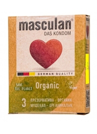 Экологически чистые презервативы Masculan Organic - 3 шт. - Masculan - купить с доставкой в Белгороде