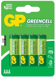 Батарейки солевые GP GreenCell AAA/R03G - 4 шт. - Элементы питания - купить с доставкой в Белгороде