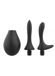 Черный анальный душ Nexus Anal Douche Set с 2 сменными насадками - Nexus Range - купить с доставкой в Белгороде