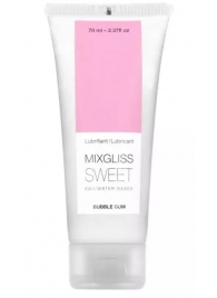 Смазка на водной основе Mixgliss Sweet с ароматом бабл-гам - 70 мл. - Mixgliss - купить с доставкой в Белгороде