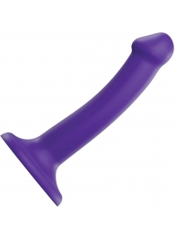 Фиолетовый фаллоимитатор-насадка Strap-On-Me Dildo Dual Density size S - 17 см. - Strap-on-me - купить с доставкой в Белгороде