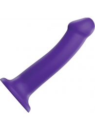 Фиолетовый фаллоимитатор-насадка Strap-On-Me Dildo Dual Density size L - 19 см. - Strap-on-me - купить с доставкой в Белгороде