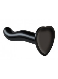 Черный фаллоимитатор-насадка Strap-On-Me P G spot Dildo size S - 16,4 см. - Strap-on-me - купить с доставкой в Белгороде