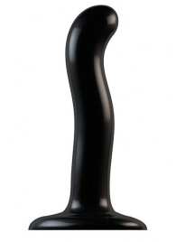 Черный фаллоимитатор-насадка Strap-On-Me P G spot Dildo size S - 16,4 см. - Strap-on-me - купить с доставкой в Белгороде
