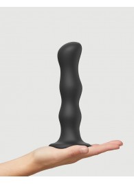 Черная насадка Strap-On-Me Dildo Geisha Balls size XL - Strap-on-me - купить с доставкой в Белгороде