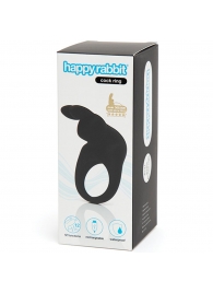 Черное эрекционное виброкольцо Happy Rabbit Rechargeable Rabbit Cock Ring - Happy Rabbit - в Белгороде купить с доставкой