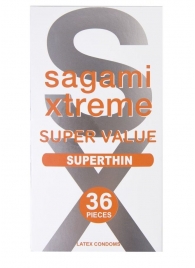 Ультратонкие презервативы Sagami Xtreme Superthin - 36 шт. - Sagami - купить с доставкой в Белгороде