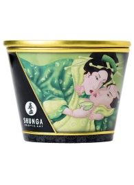 Массажная свеча Exotic Green Tea с ароматом зелёного чая - 170 мл. - Shunga - купить с доставкой в Белгороде