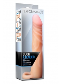 Телесная насадка на пенис Cock Xtender - 17,7 см. - Blush Novelties - в Белгороде купить с доставкой