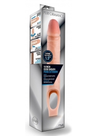 Телесная насадка на пенис 10 Inch Cock Sheath Extender - 25 см. - Blush Novelties - в Белгороде купить с доставкой