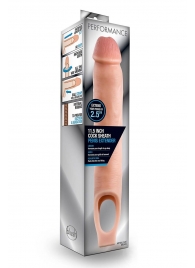 Телесная насадка на пенис 11.5 Inch Cock Sheath Penis Extender - 29,2 см. - Blush Novelties - в Белгороде купить с доставкой
