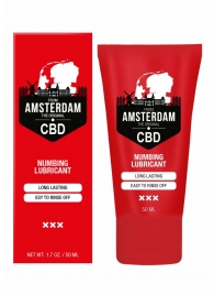 Пролонгирующий лубрикант Numbing CBD from Amsterdam - 50 мл. - Shots Media BV - купить с доставкой в Белгороде