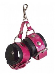 Розово-черный брелок  Наручники - Sitabella - купить с доставкой в Белгороде