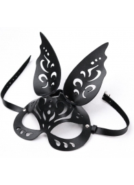 Черная ажурная маска  Зайка  с ушками - Crazy Handmade - купить с доставкой в Белгороде