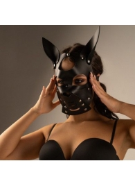 Черная маска  Собака  с ушками - Crazy Handmade - купить с доставкой в Белгороде