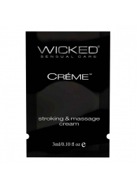 Крем для массажа и мастурбации Wicked Stroking and Massage Creme - 3 мл. - Wicked - купить с доставкой в Белгороде