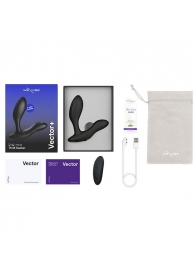 Черный анальный вибратор We-Vibe Vector+ - We-vibe - в Белгороде купить с доставкой