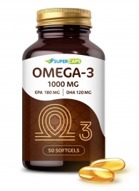 Пищевая добавка SuperCaps OMEGA-3 - 50 капсул (1000 мг) - SuperCaps - купить с доставкой в Белгороде