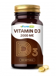 Пищевая добавка SuperCaps VITAMIN D3 2000 ME - 120 капсул - SuperCaps - купить с доставкой в Белгороде