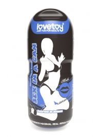 Мастурбатор-ротик с вибрацией Sex In A Can Mouth Lotus Tunnel - Lovetoy - в Белгороде купить с доставкой