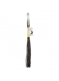 Черная плеть с желтой рукоятью Boundless Flogger - 69,25 см. - California Exotic Novelties - купить с доставкой в Белгороде