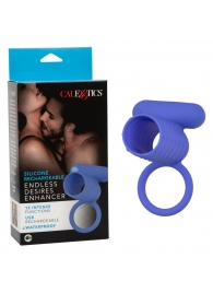 Синее эрекционное виброкольцо Silicone Rechargeable Endless Desires Enhancer - California Exotic Novelties - в Белгороде купить с доставкой