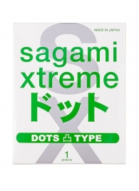 Презерватив Sagami Xtreme Type-E с точками - 1 шт. - Sagami - купить с доставкой в Белгороде