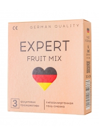 Ароматизированные презервативы EXPERT Fruit Mix - 3 шт. - Expert - купить с доставкой в Белгороде