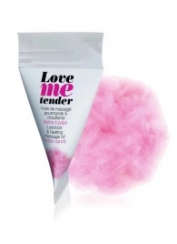 Съедобное согревающее массажное масло Love Me Tender Cotton Candy с ароматом сладкой ваты - 10 мл. - Love to Love - купить с доставкой в Белгороде