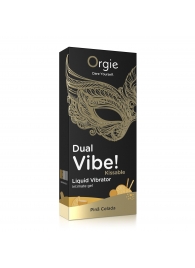 Съедобный гель Dual Vibe Pina Colada с эффектом вибрации и вкусом коктейля пина колада - 15 мл. - ORGIE - купить с доставкой в Белгороде