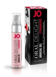 Клубничный лубрикант для оральных ласк Oral Delight Strawberry Sensation - 30 мл. - System JO - купить с доставкой в Белгороде