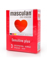 Презервативы Masculan Sensitive plus - 3 шт. - Masculan - купить с доставкой в Белгороде