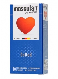 Презервативы с пупырышками Masculan Dotted - 10 шт. - Masculan - купить с доставкой в Белгороде