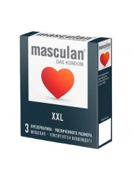 Презервативы увеличенного размера Masculan XXL - 3 шт. - Masculan - купить с доставкой в Белгороде