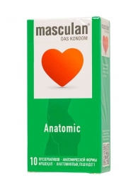 Презервативы анатомической формы Masculan Anatomic - 10 шт. - Masculan - купить с доставкой в Белгороде